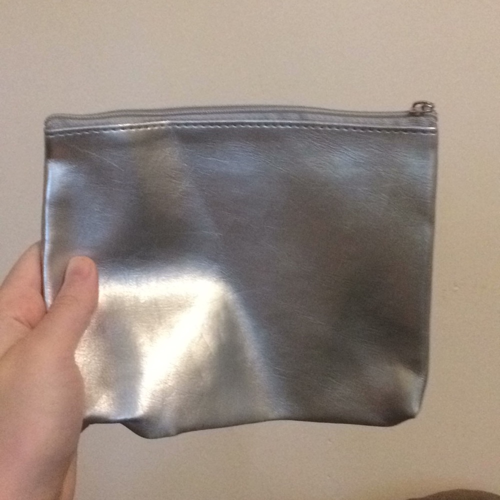 Silver Makeup Bag